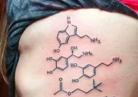 一般人真看不懂的纹身，从上至下分别为...
